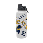 East Tennessee Buccaneers 34oz Stainless Steel Medley Aqua Bottle