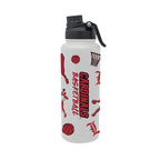 34oz Louisville Cardinals Basketball Sketch Aqua Bottle