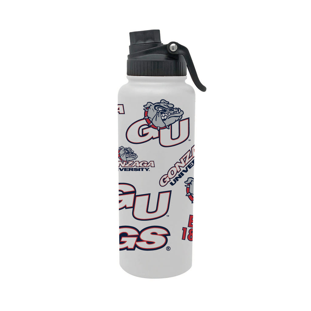 Gonzaga Bulldogs 34oz Stainless Steel Medley Aqua Bottle