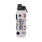 34oz Gonzaga Bulldogs Basketball Sketch Aqua Bottle