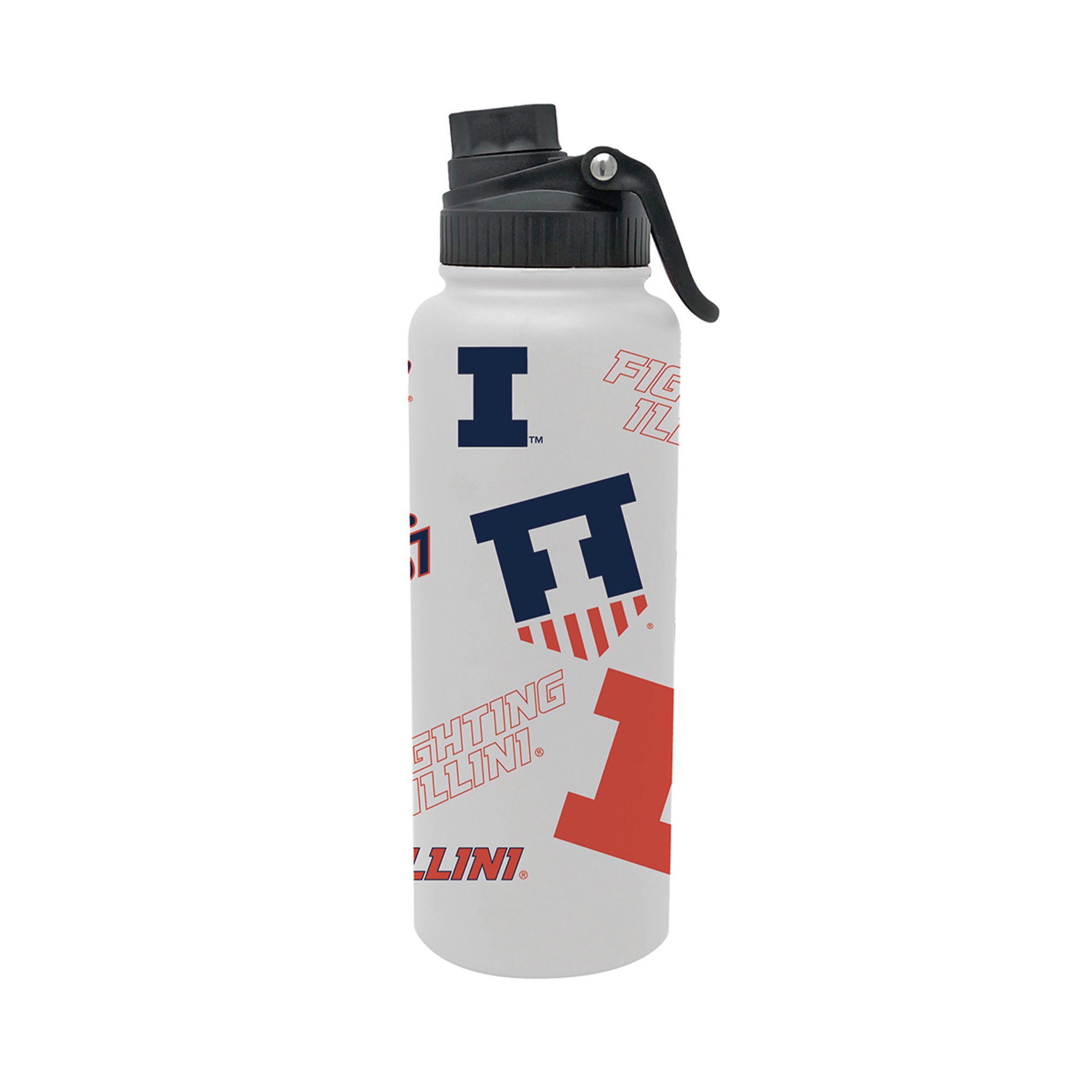 Illinois Fighting Illini 34oz Stainless Steel Medley Aqua Bottle