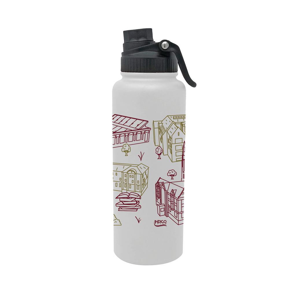 Boston College Eagles 34oz Campus Line Art Aqua Bottle
