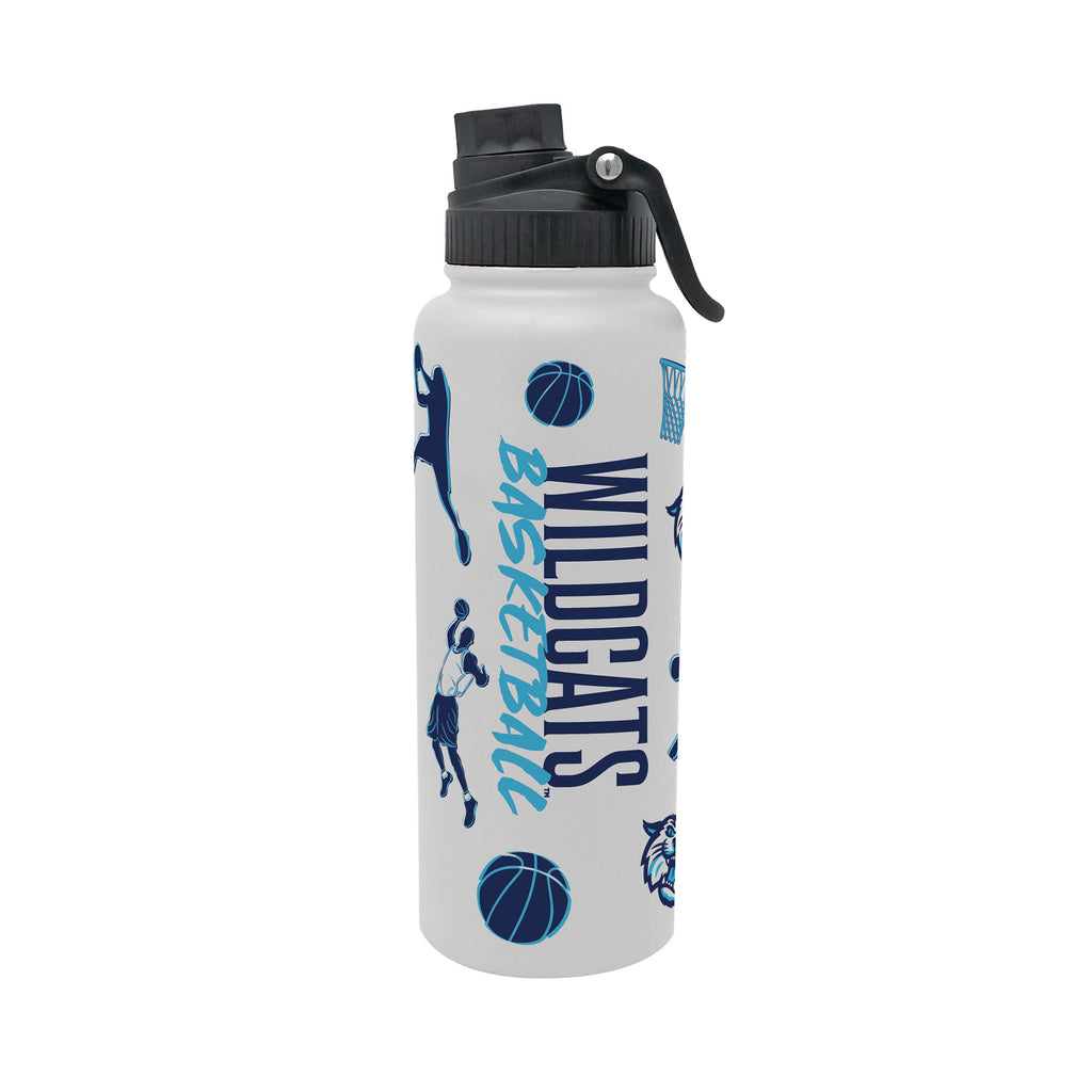 34oz Villanova Wildcats Basketball Sketch Aqua Bottle