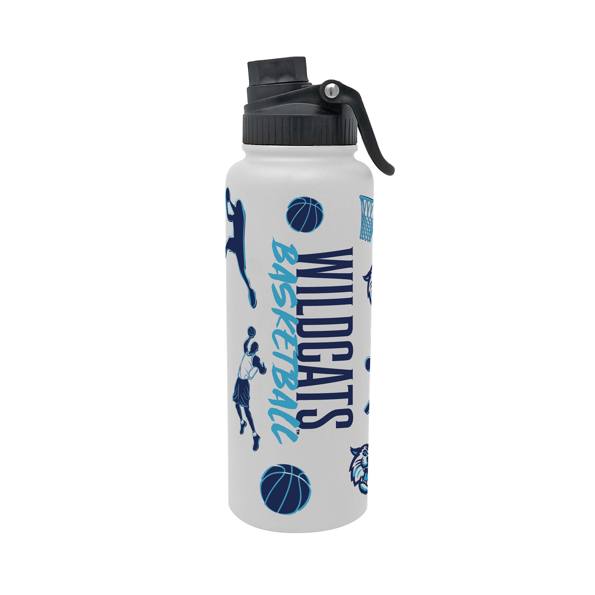 34oz Villanova Wildcats Basketball Sketch Aqua Bottle