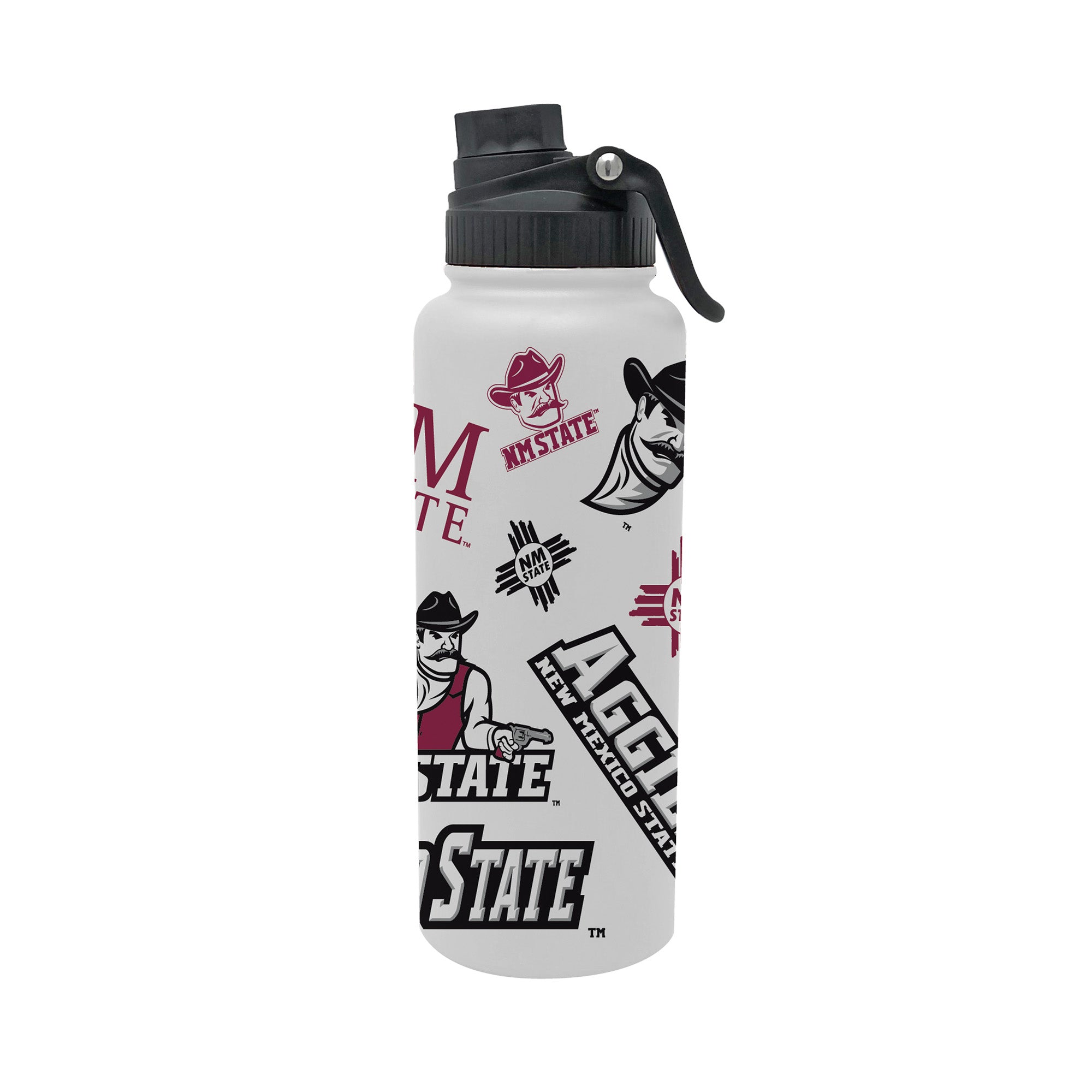 New Mexico State Aggies 34oz Stainless Steel Medley Aqua Bottle