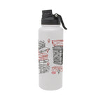 Houston Cougars 34oz Campus Line Art Aqua Bottle
