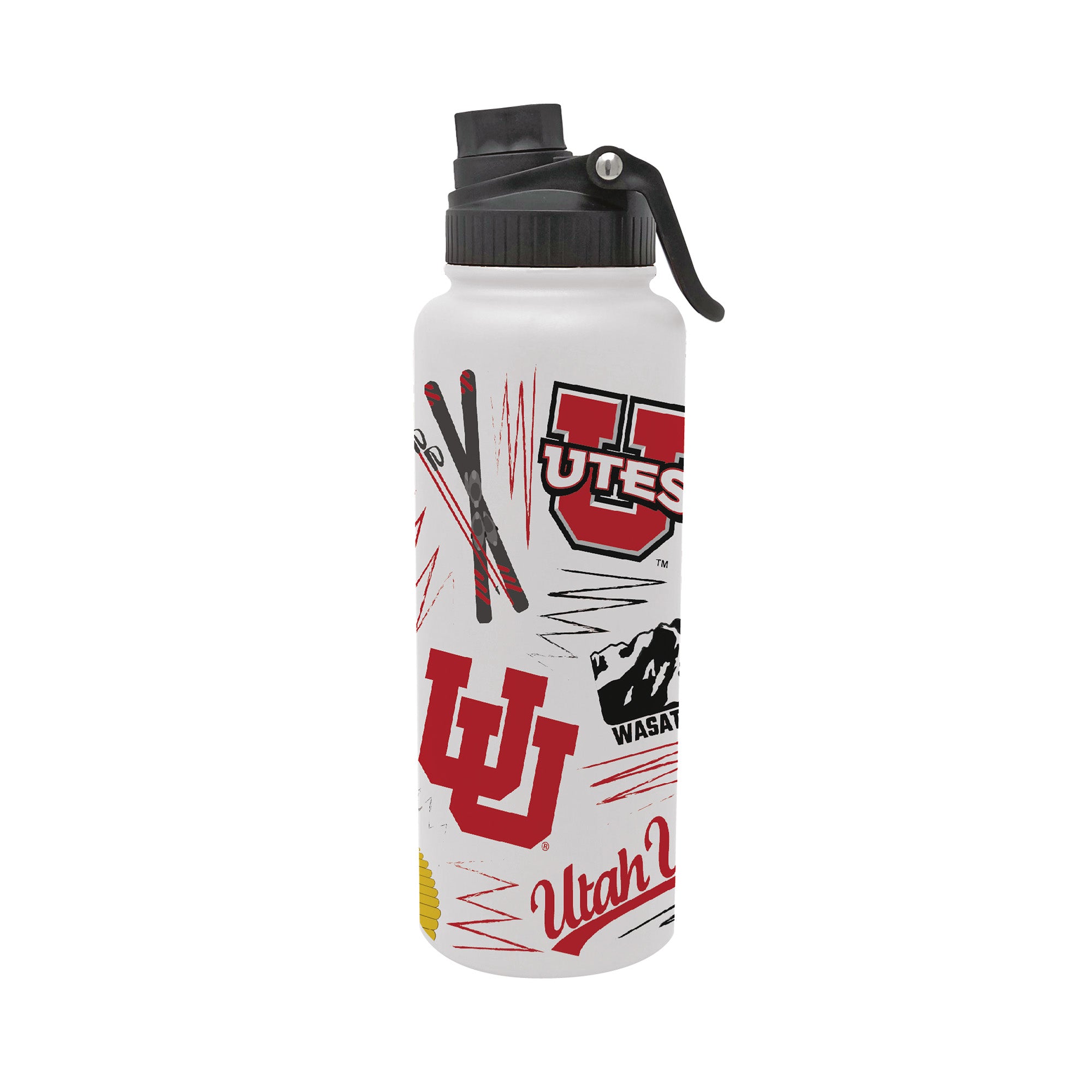 34oz Utah Utes Local Aqua Bottle