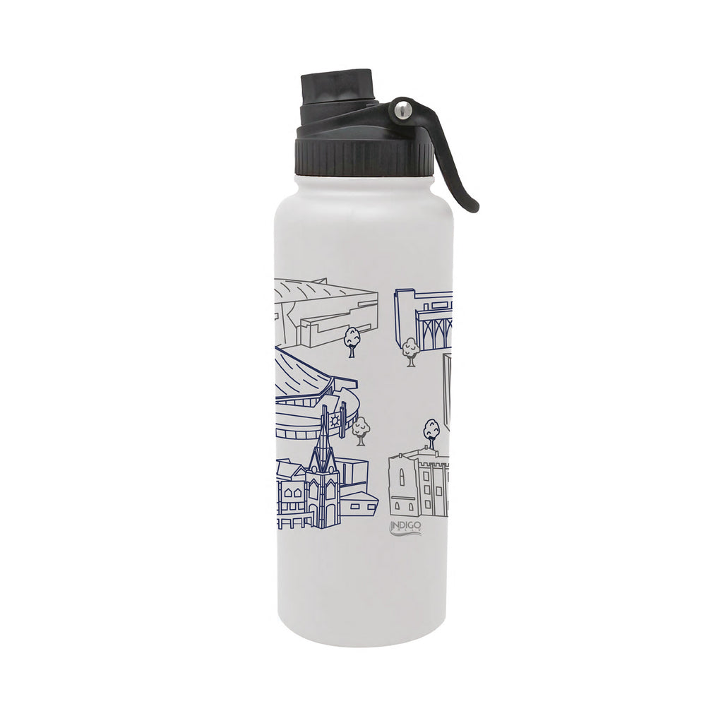 Xavier Musketeers 34oz Campus Line Art Aqua Bottle