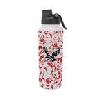 Eastern Washington Eagles 34oz Stainless Steel Floral Aqua Bottle
