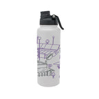 Furman Paladins 34oz Campus Line Art Aqua Bottle