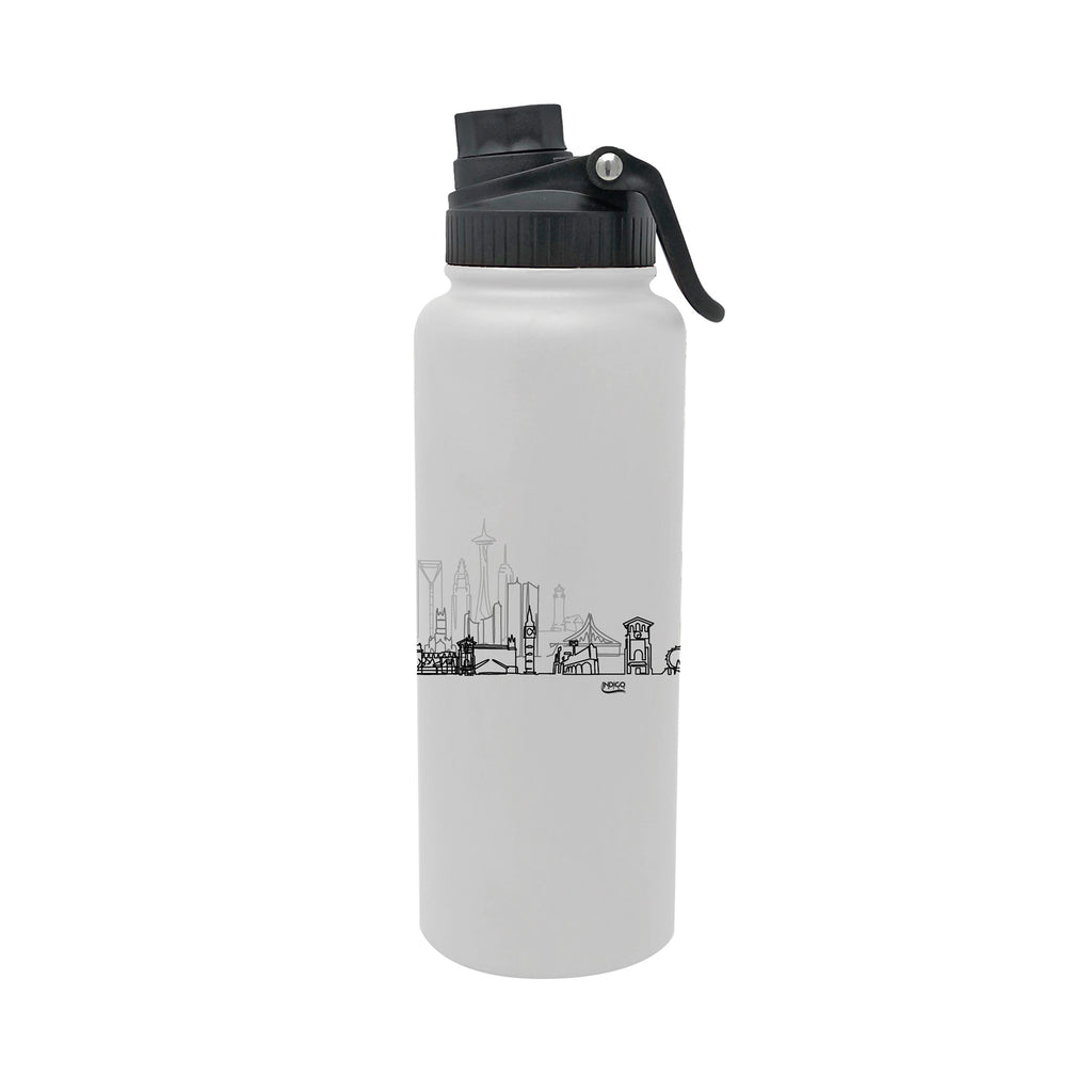 Northeastern Huskies 34oz Campus Line Art Aqua Bottle