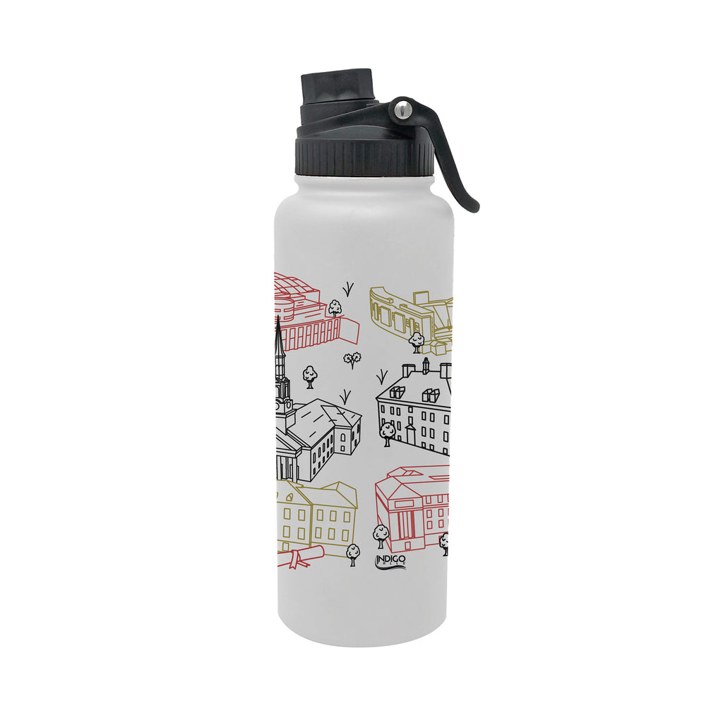 Maryland Terrapins 34oz Campus Line Art Aqua Bottle