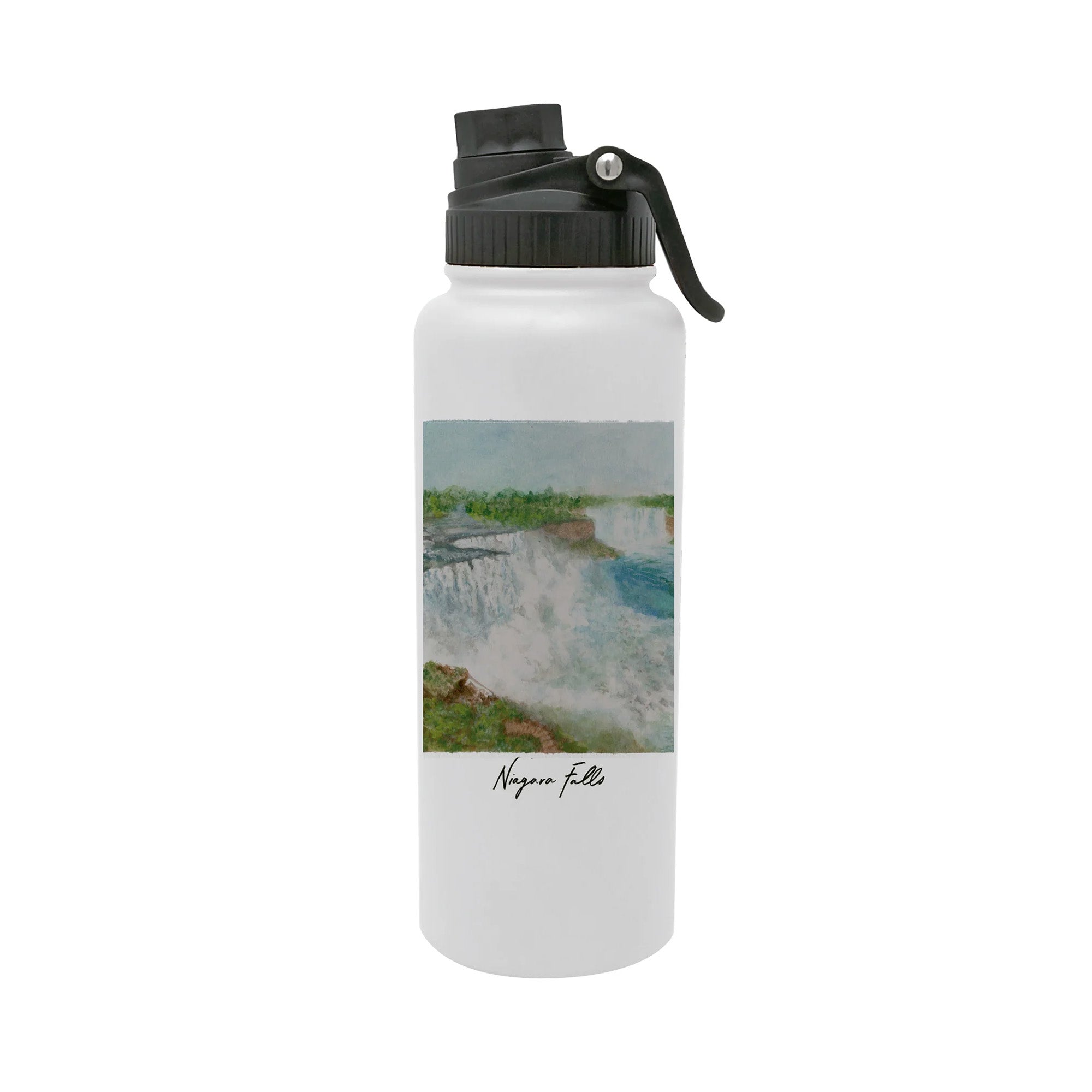 Niagara Falls National Park 34oz Aqua Bottle by Laura Wilcox