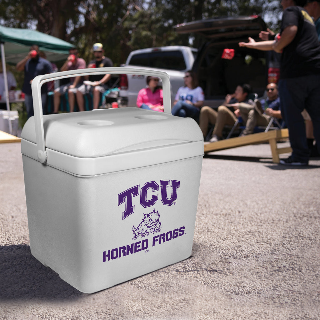 16qt TCU Horned Frogs Tailgate Cooler