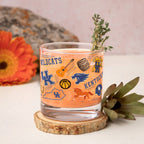 Set of 2 Kentucky Wildcats 14oz Local Rocks Glasses
