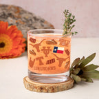 Set of 2 Texas Longhorns 14oz Local Rocks Glasses