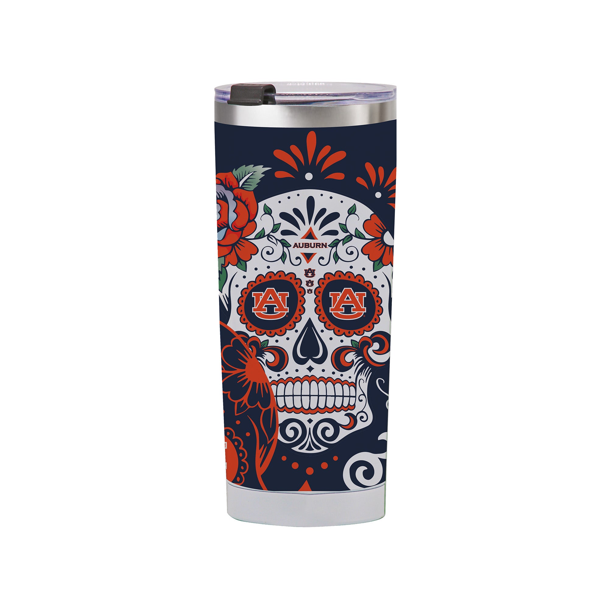 Auburn Tigers 24oz Dia de los Muertos Tumbler
