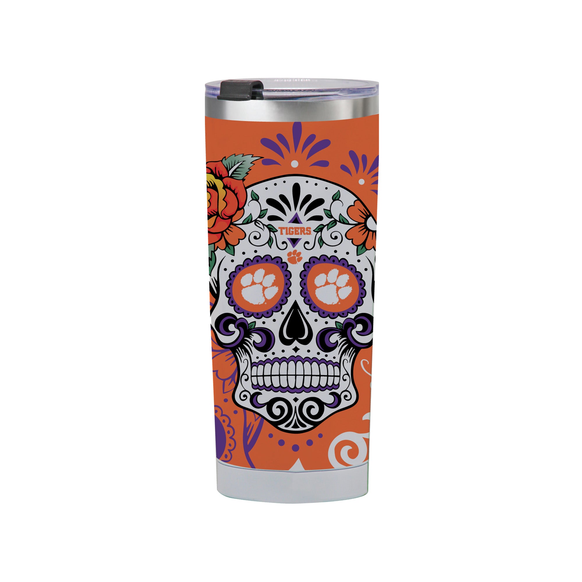 Clemson Tigers 24oz Dia de los Muertos Tumbler