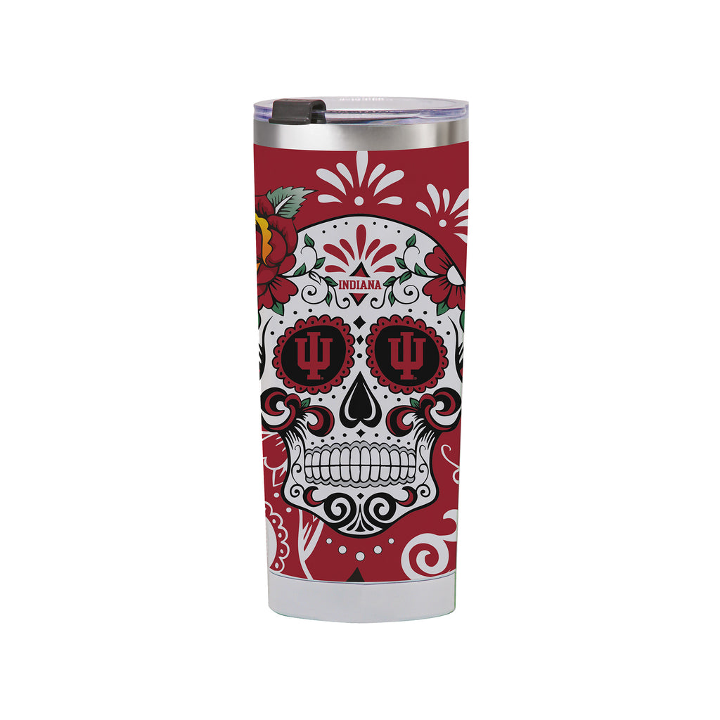 Indiana Hoosiers 24oz Dia de los Muertos Tumbler