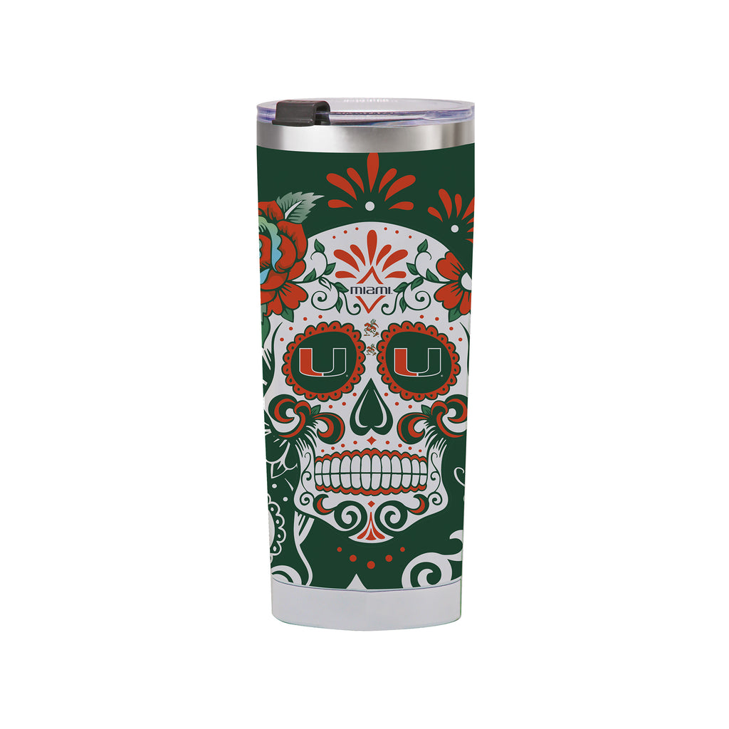 Miami Hurricanes 24oz Dia de los Muertos Tumbler