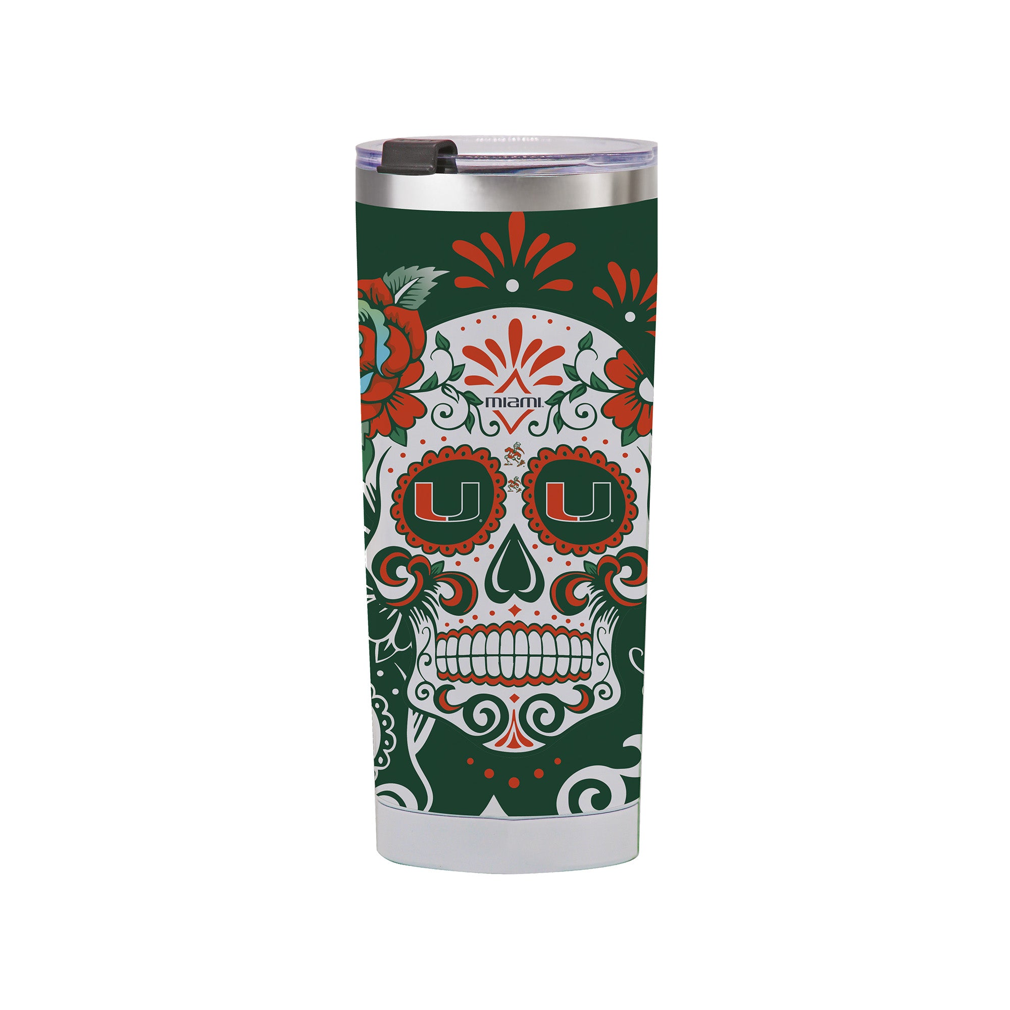 Miami Hurricanes 24oz Dia de los Muertos Tumbler