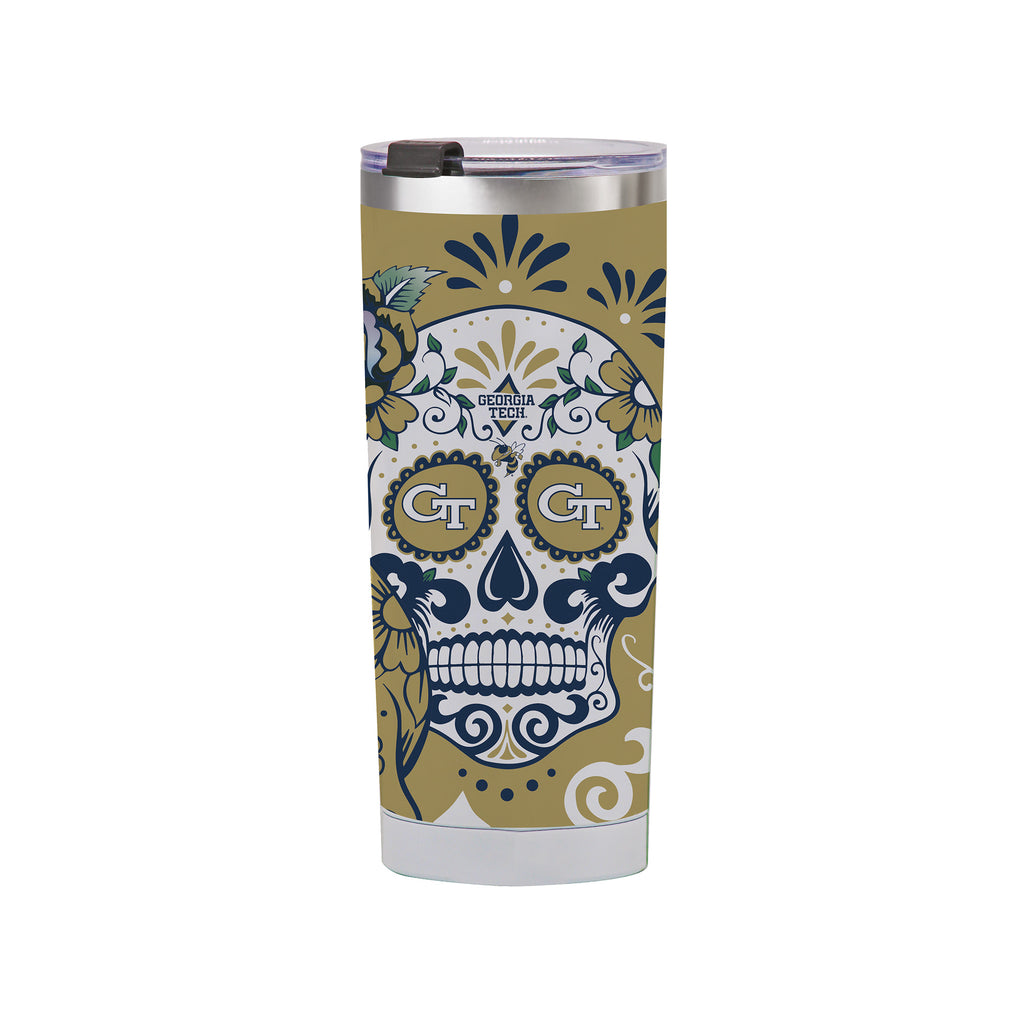 Georgia Tech Yellow Jackets 24oz Dia de los Muertos Tumbler