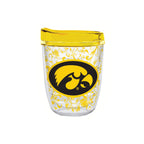 12oz Iowa Hawkeyes Floral Tritan Tumbler