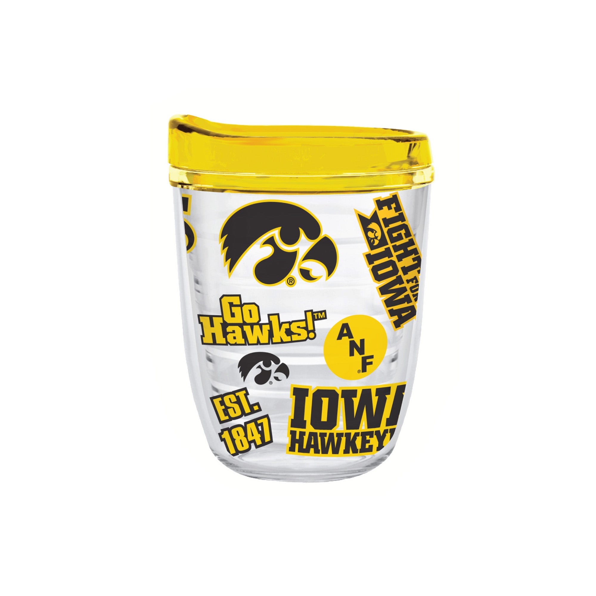 12oz Iowa Hawkeyes Medley Tritan Tumbler