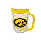 12oz Iowa Hawkeyes Floral Tritan Mug