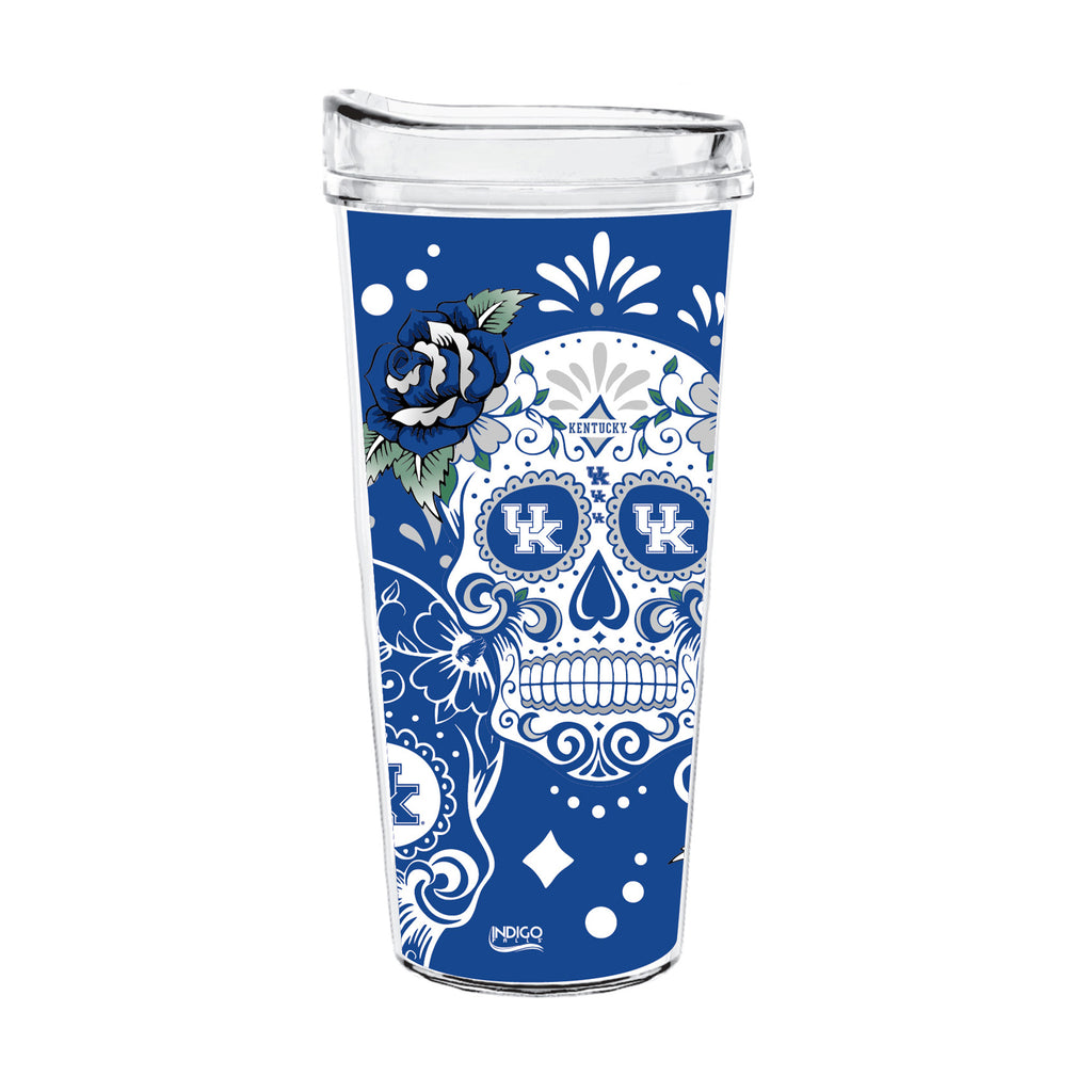 22oz Kentucky Wildcats Dia de los Muertos Tritan Tumbler