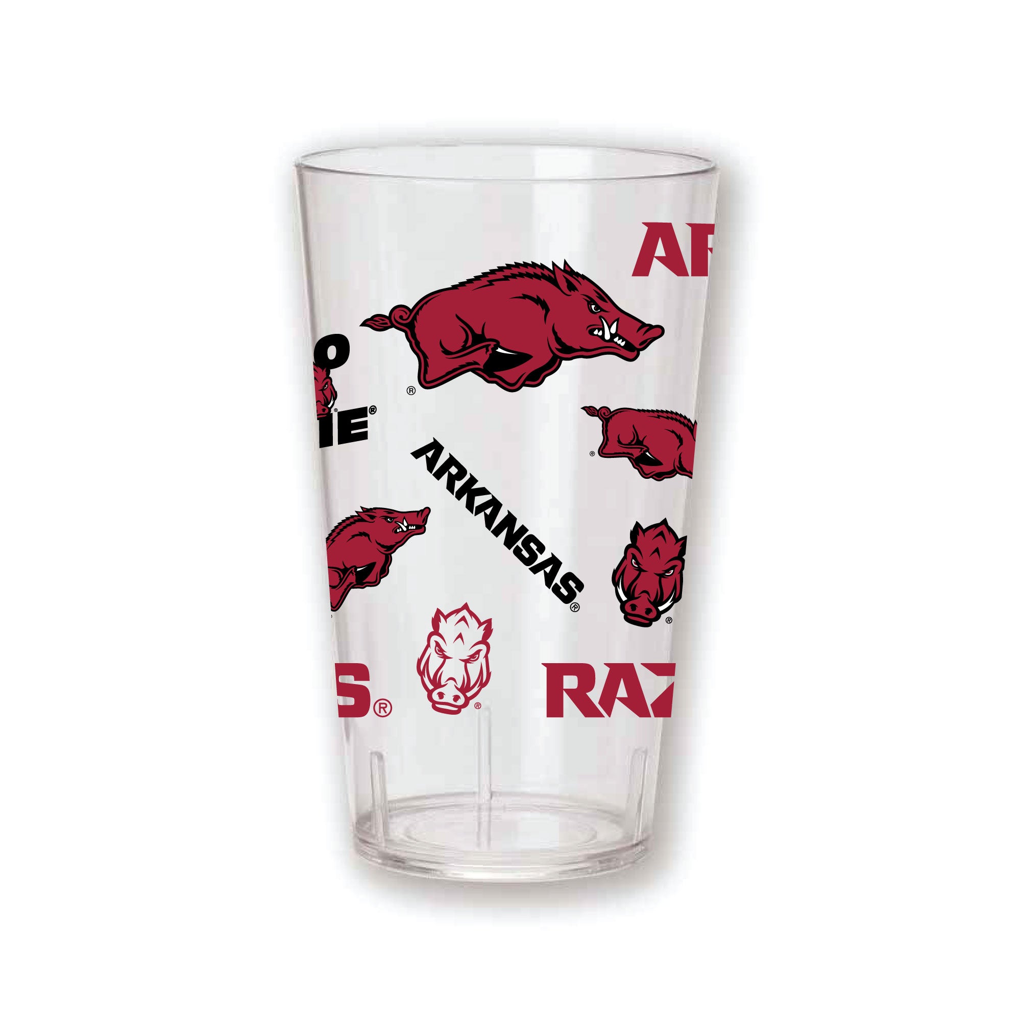 Set of 4 Arkansas Razorbacks 24oz Tritan Tumblers
