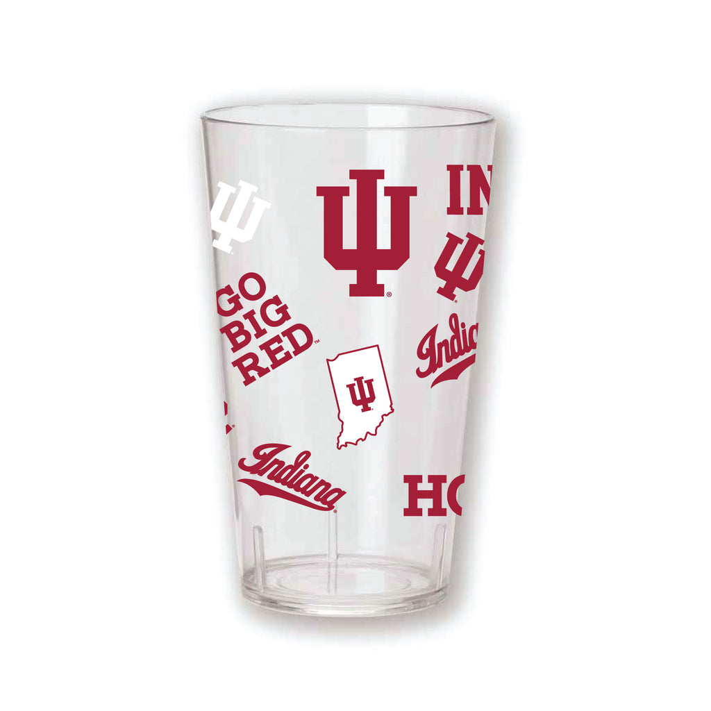Set of 4  Indiana Hoosiers 24oz Tritan Tumblers