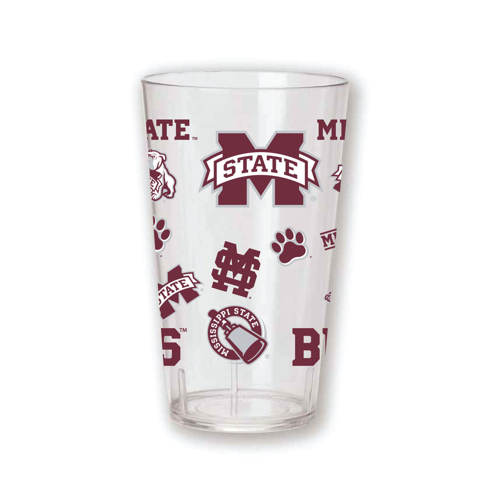 Set of 4 Mississippi State Bulldogs 24oz Tritan Tumblers