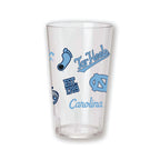 Set of 4 North Carolina Tar Heels  24oz Tritan Tumblers