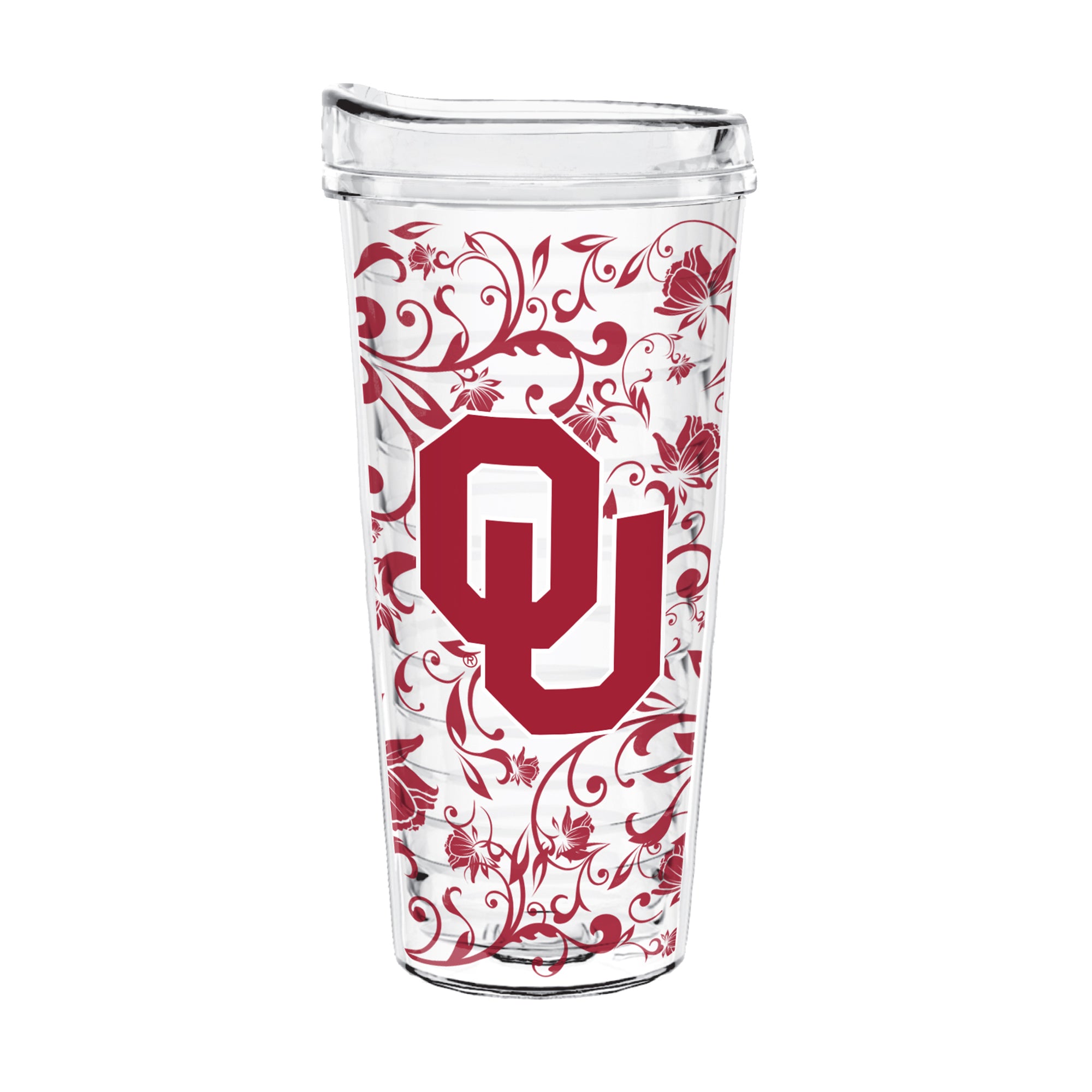 22oz Oklahoma Sooners Floral Tritan Tumbler