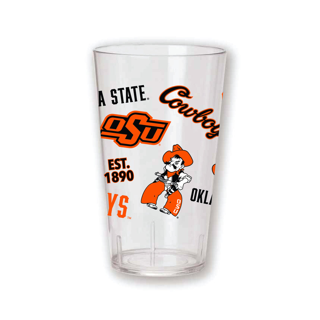 Set of 4 OKLAHOMA ST MEDLEY 24oz Tritan Tumblers
