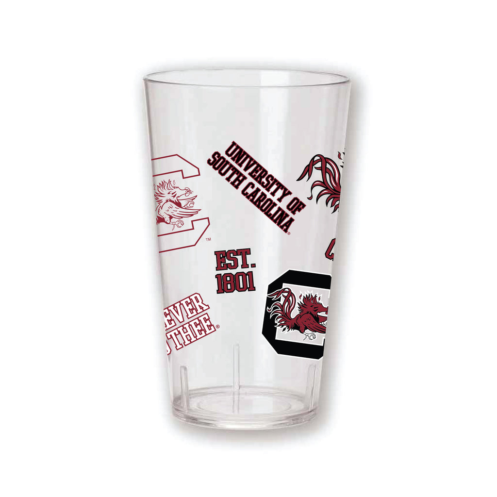 Set of 4 CAROLINA MEDLEY 24oz Tritan Tumblers