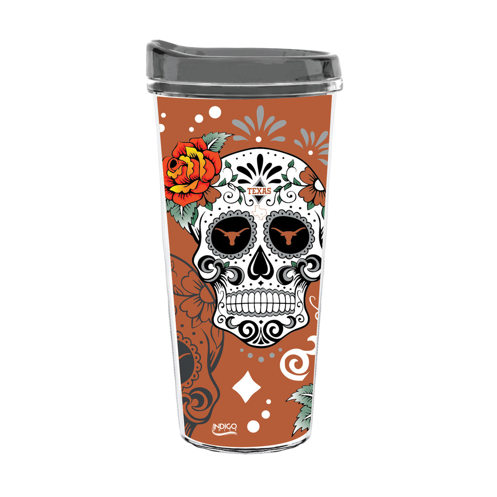 22oz Texas Longhorns Dia de los Muertos Tritan Tumbler