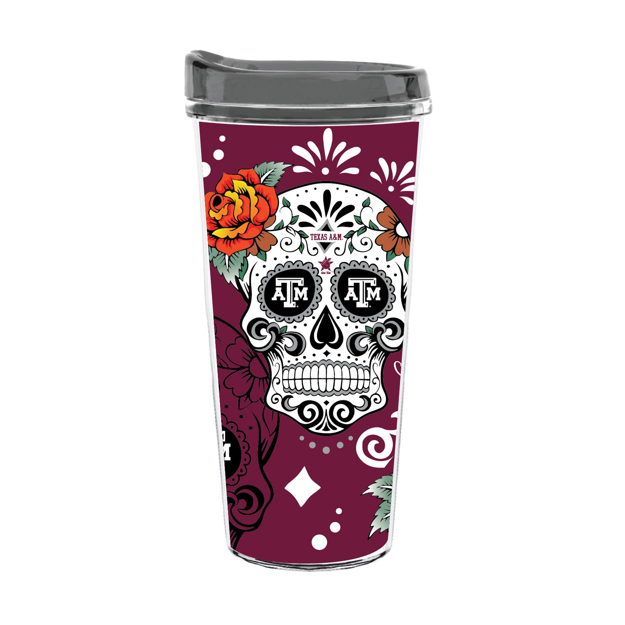 22oz Texas A&M Aggies Dia de los Muertos Tritan Tumbler
