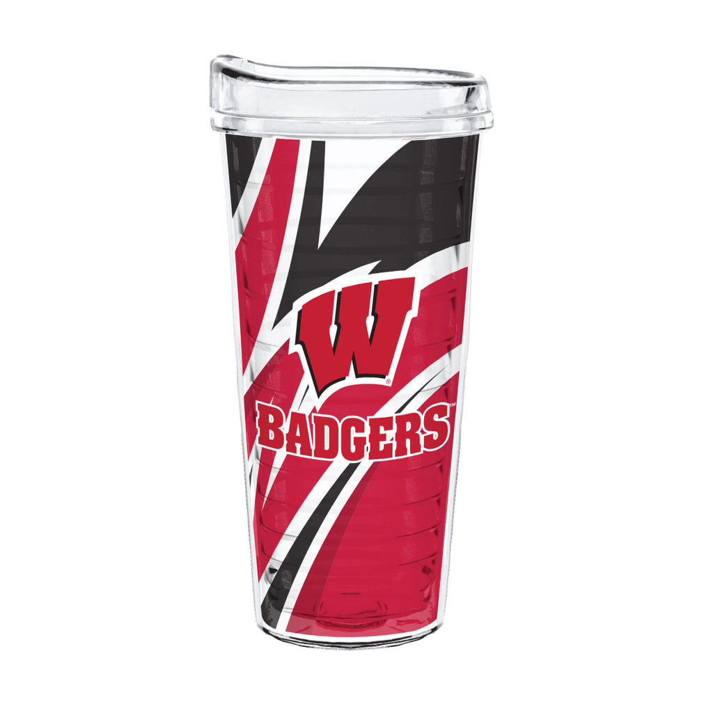 22oz Wisconsin Badgers Slash Tritan Tumbler