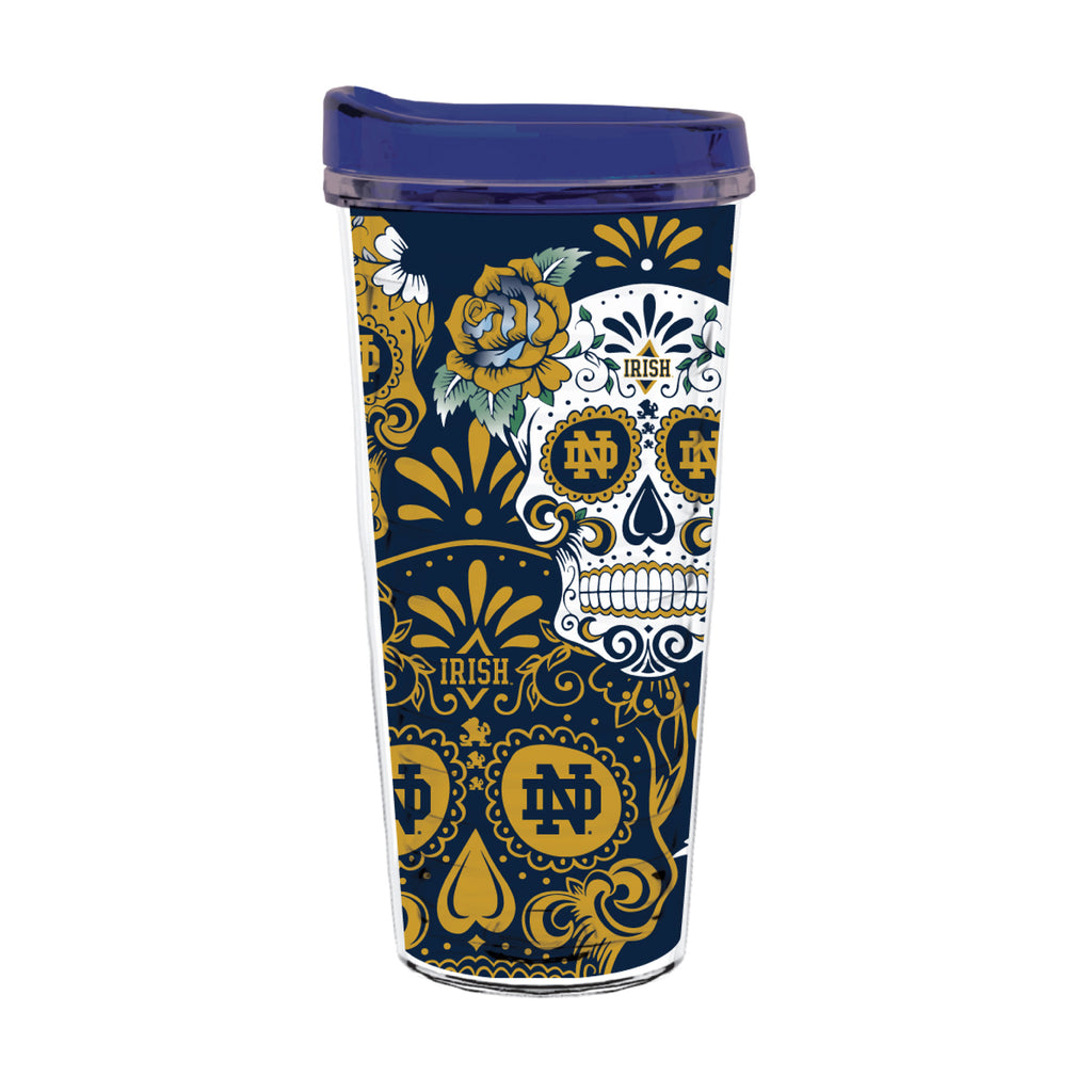 22oz Notre Dame Fighting Irish Dia de los Muertos Tritan Tumbler