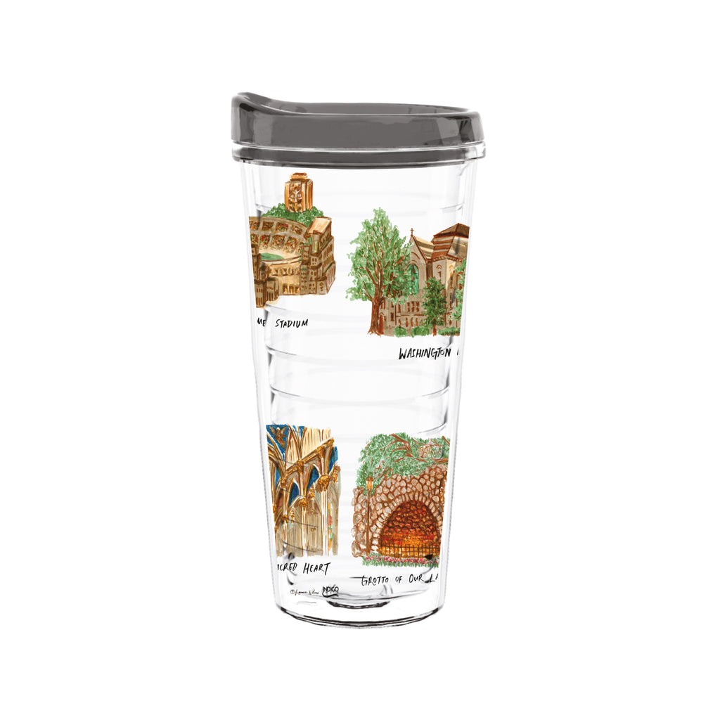 22oz Notre Dame Fighting Irish Laura Wilcox University Tritan Tumbler