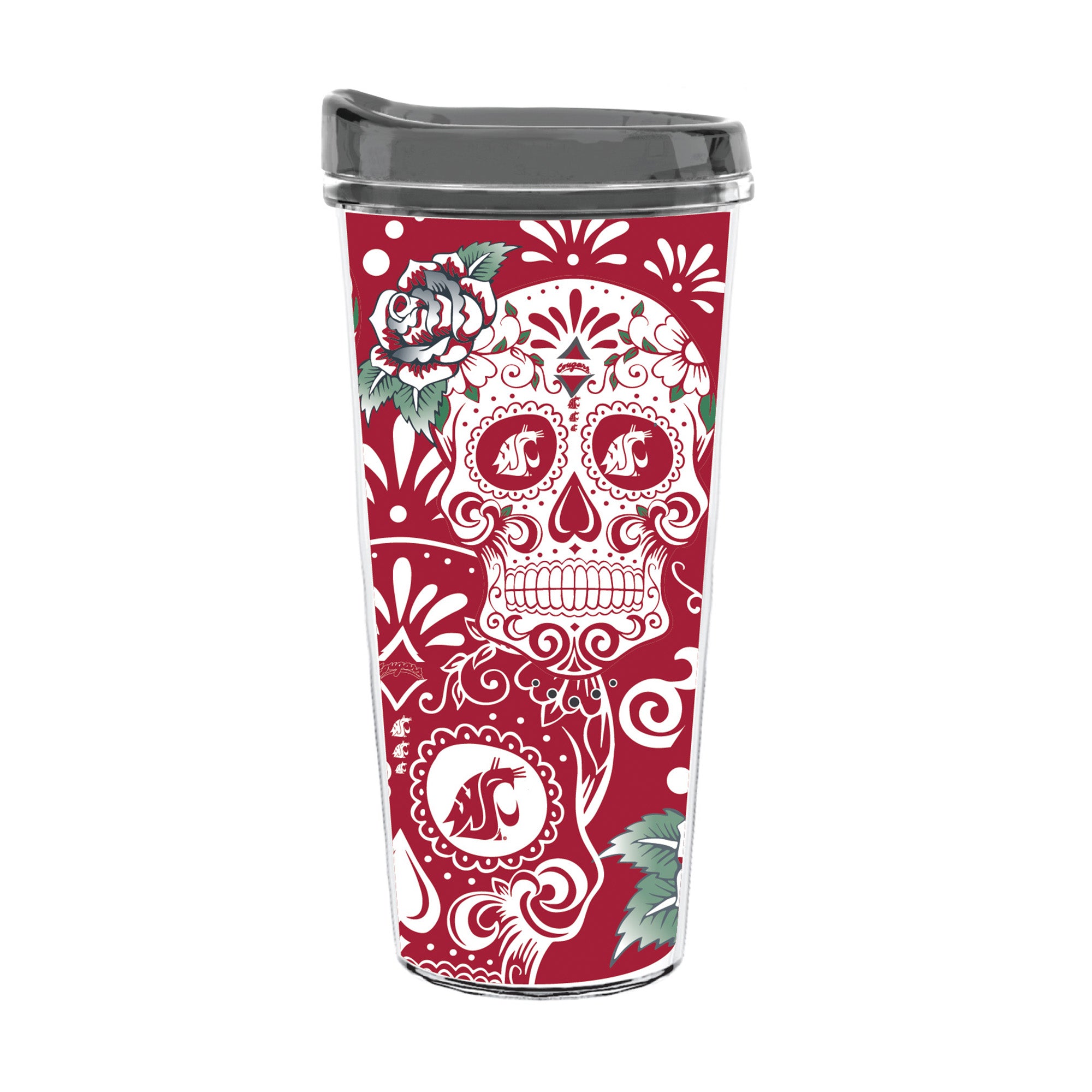 22oz Washington State Cougars Dia de los Muertos Tritan Tumbler