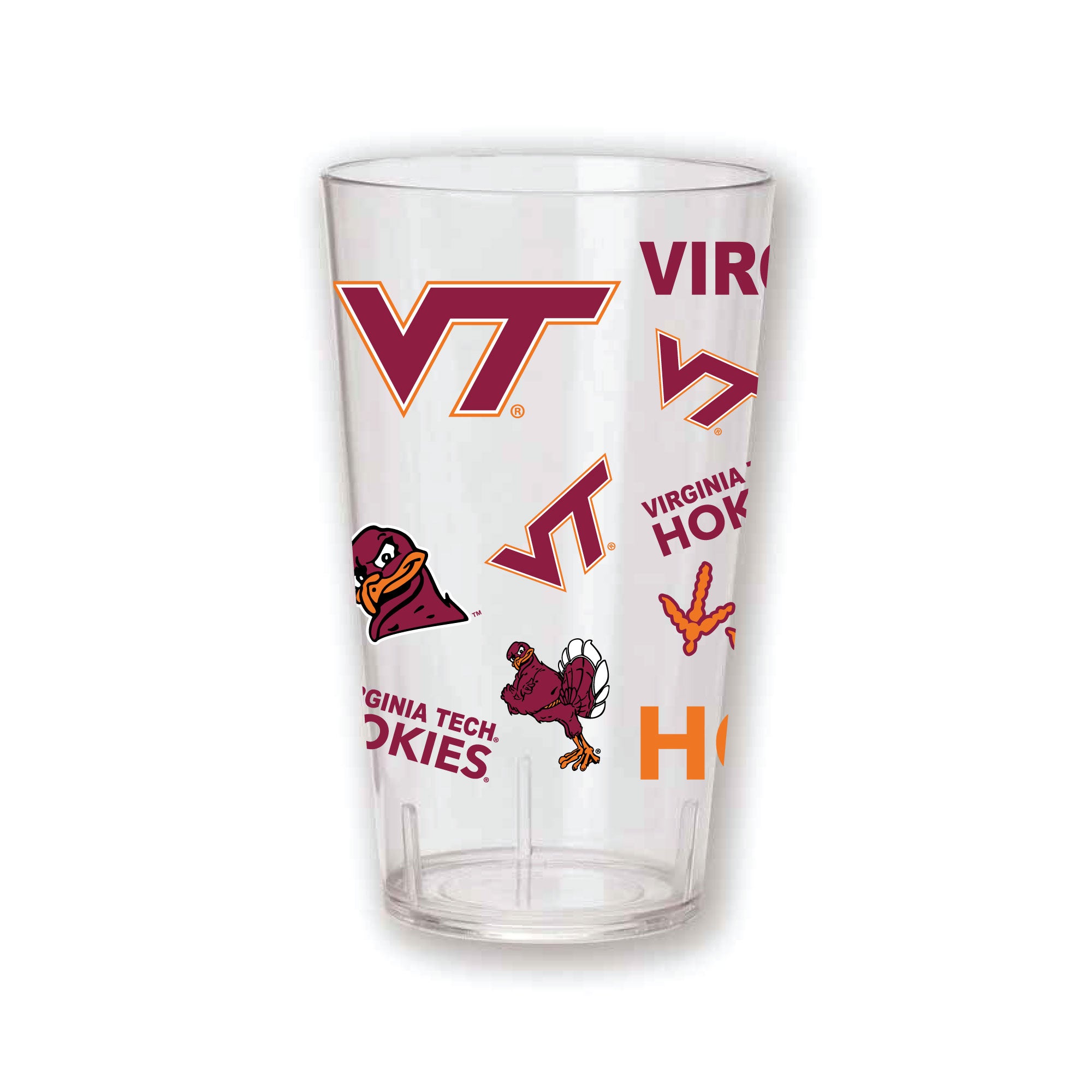 Set of 4 VA TECH MEDLEY  24oz Tritan Tumblers