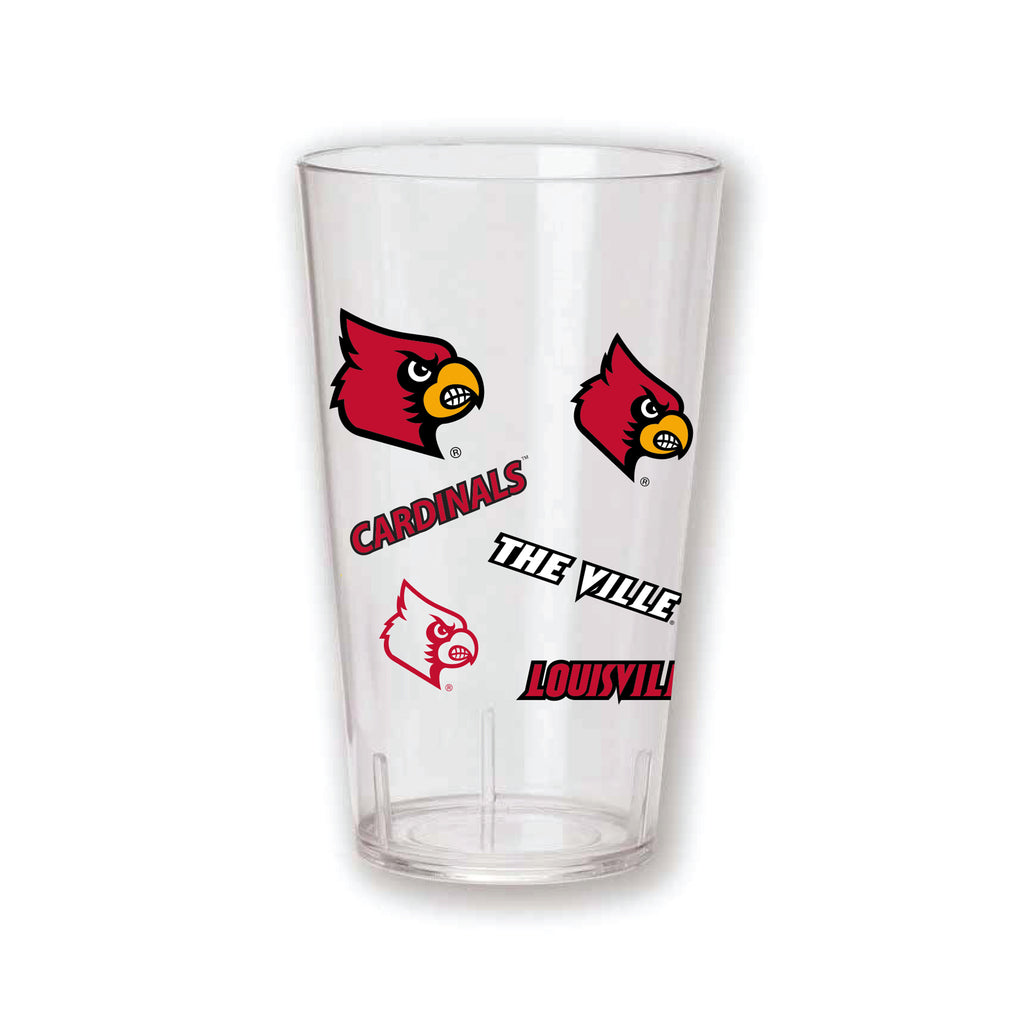 Set of 4 LOUISVILLE MEDLEY 24oz Tritan Tumblers