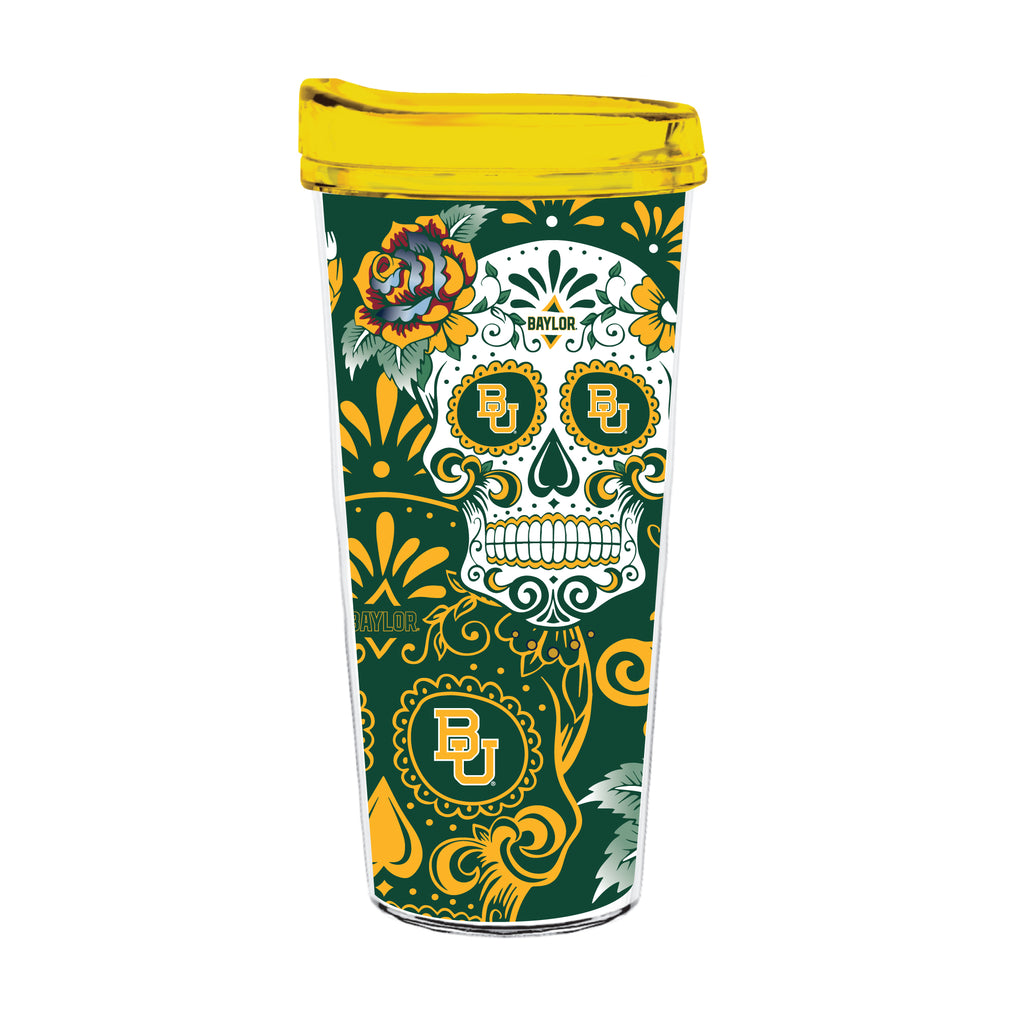 22oz Baylor Bears Dia de los Muertos Tritan Tumbler