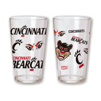 Set of 4- 24 oz CINCINNATI BEARCAT MEDLEY Tritan
