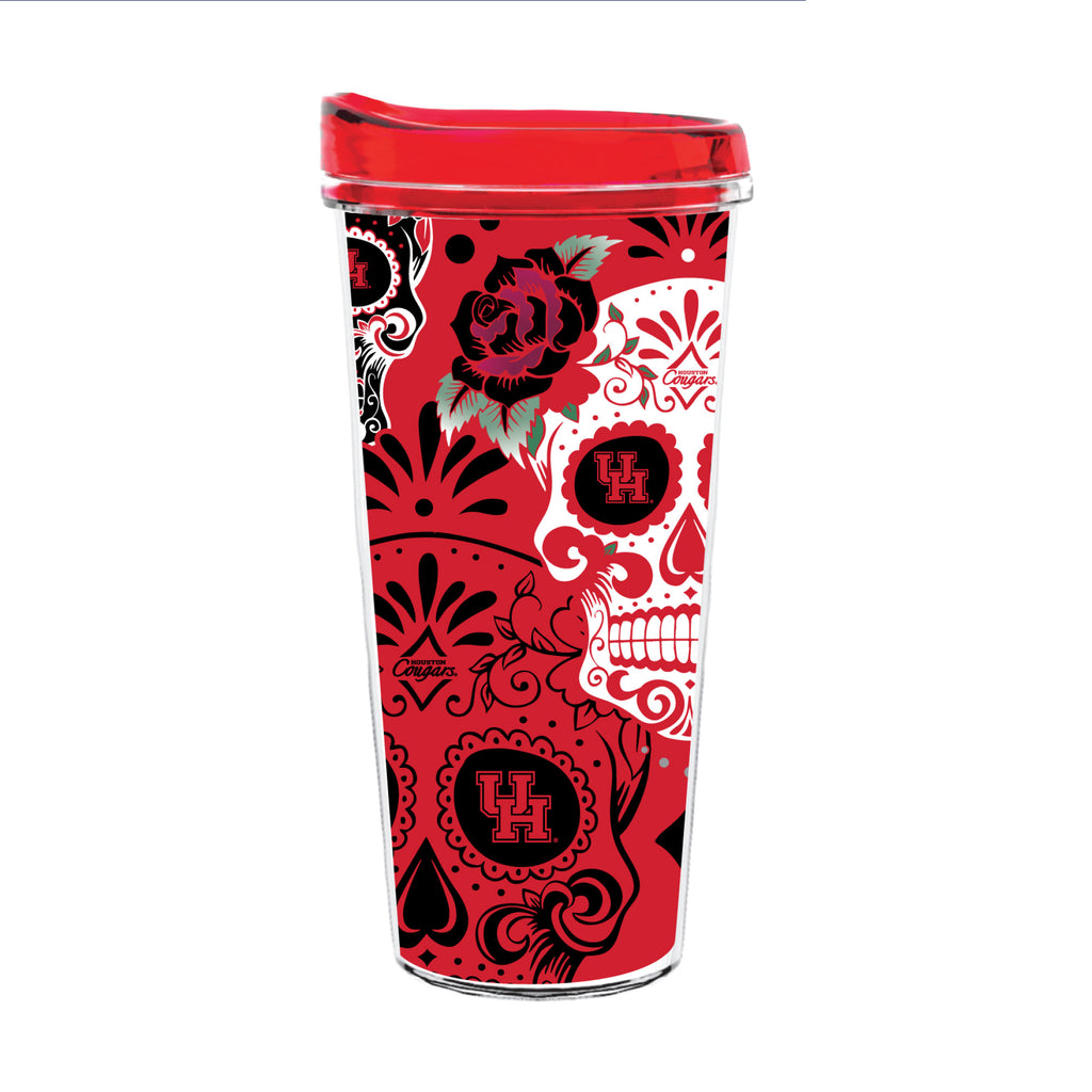 22oz Houston Cougars Dia de los Muertos Tritan Tumbler
