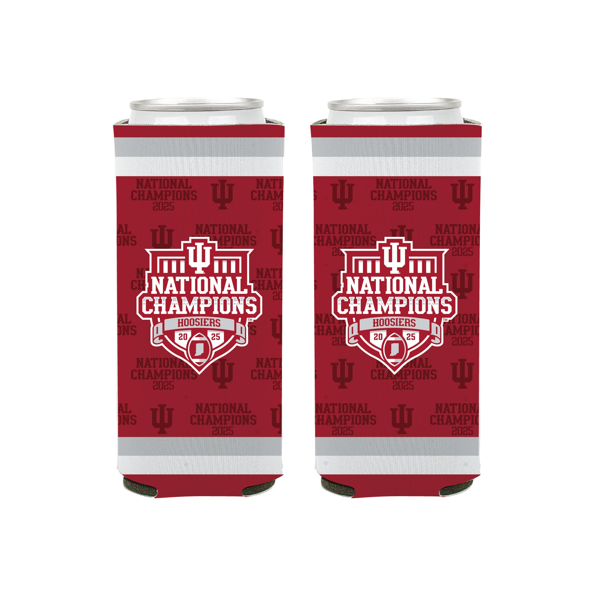 2025 CFP Football National Champions Indiana Hoosiers 2-Pack Slim Coolie