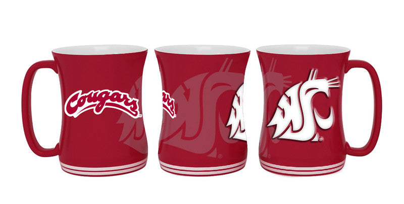 16oz Washington State Cougar Sculpted Barista Mug